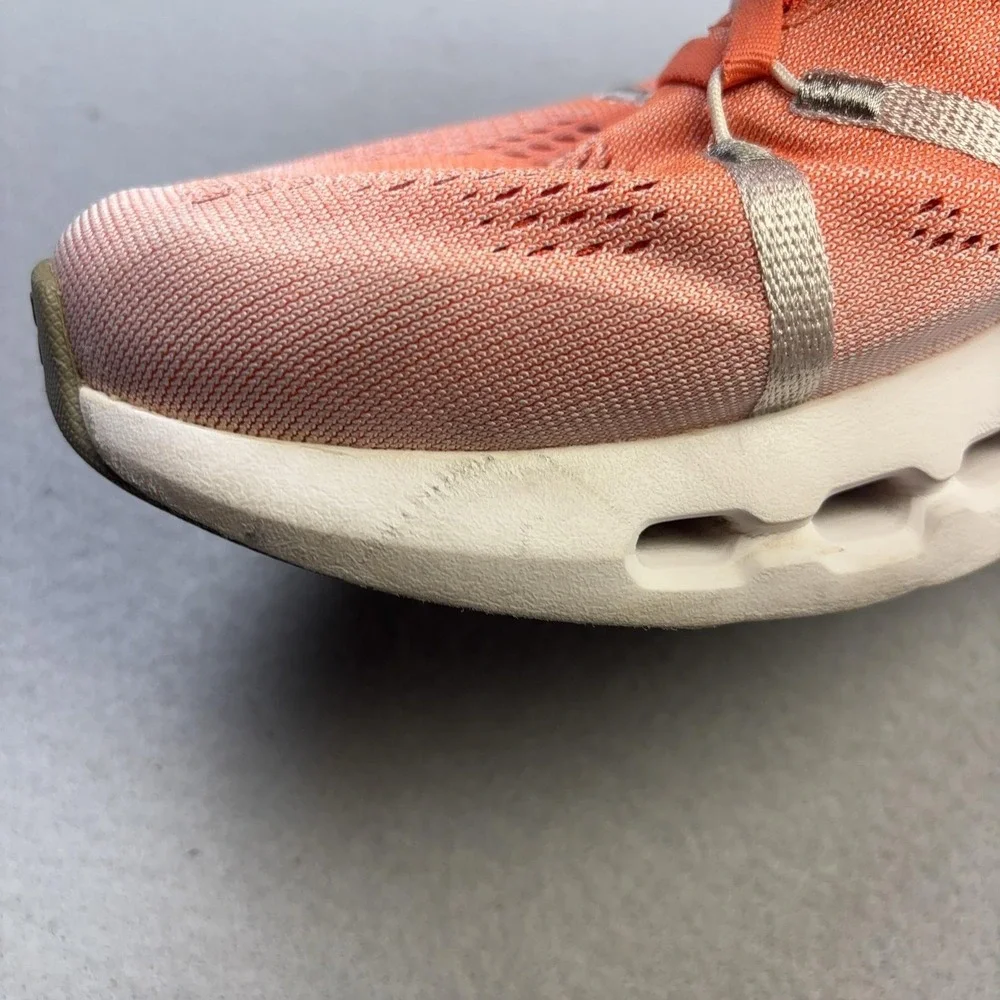 On Cloudsurfer Shoes Mens Size 11.5 Orange CloudTec Running Athletic Sneakers